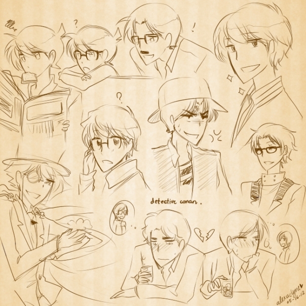 detective conan - 10 sketches -