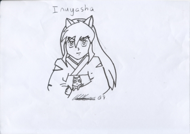 Inuyasha with a kitty