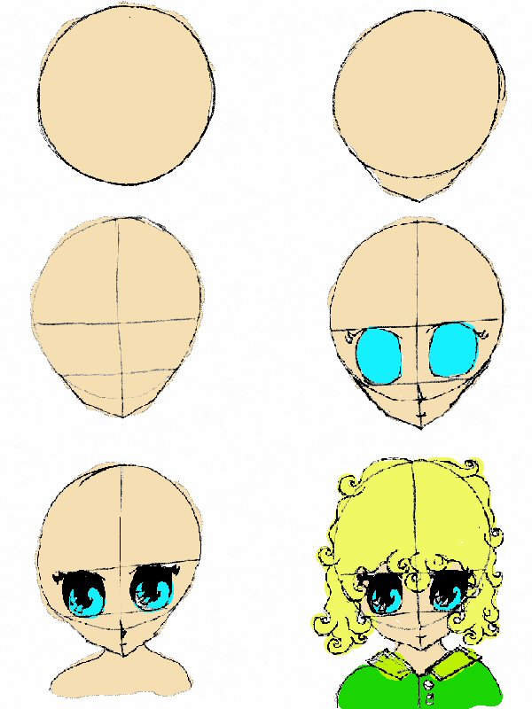 Anime drawing guide.