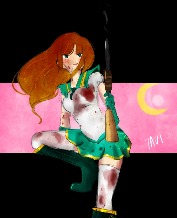 RUN!! Sailor Girl Escapes From TV!!!! D: