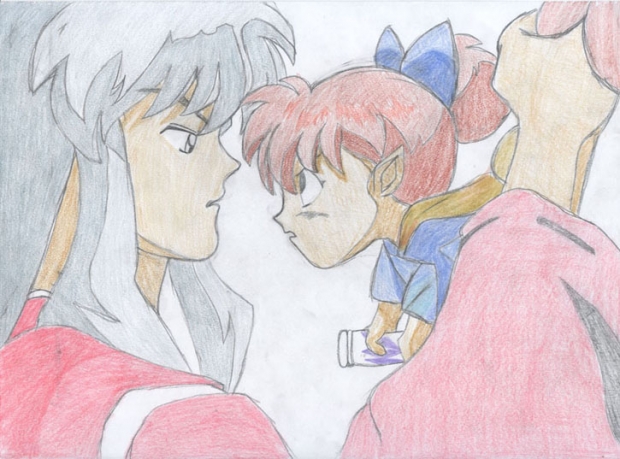 Inuyasha Grabs Shippo