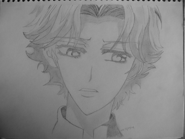 Aidou pencil drawing