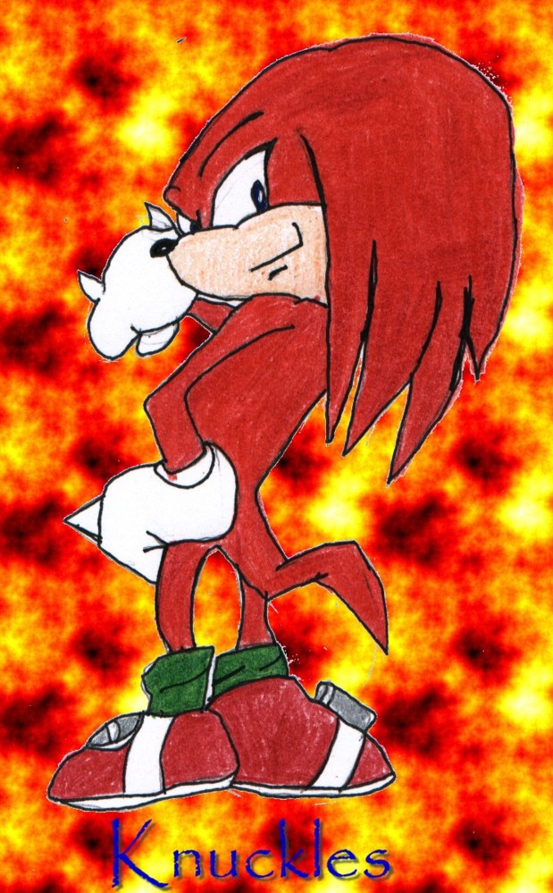 Knuckles With Backround