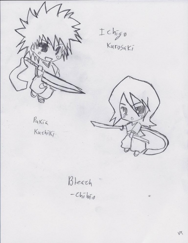 Ichigo and Rukia ~ Chibi