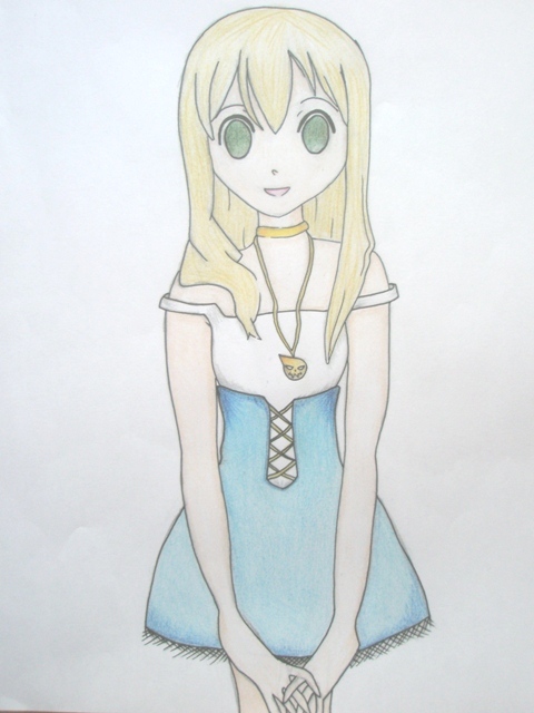 Maka in light dress