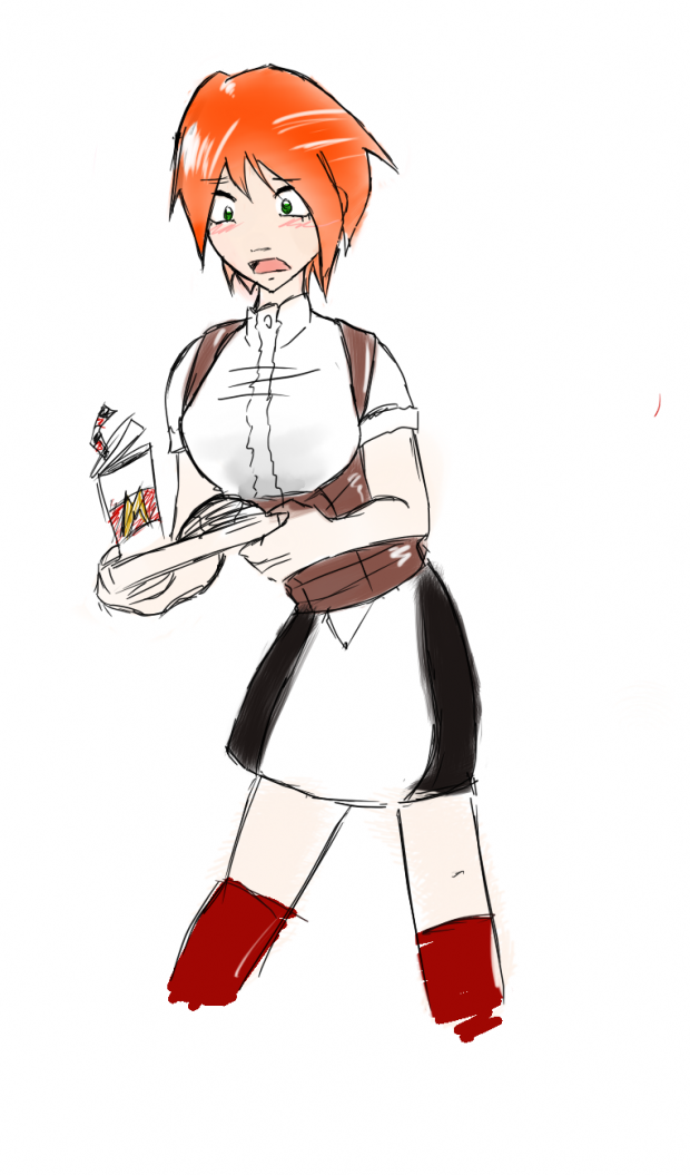 Waitress girl