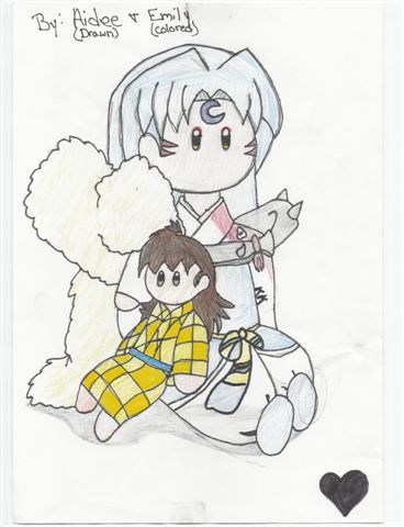 Sesshomaru And Rin (plushies)