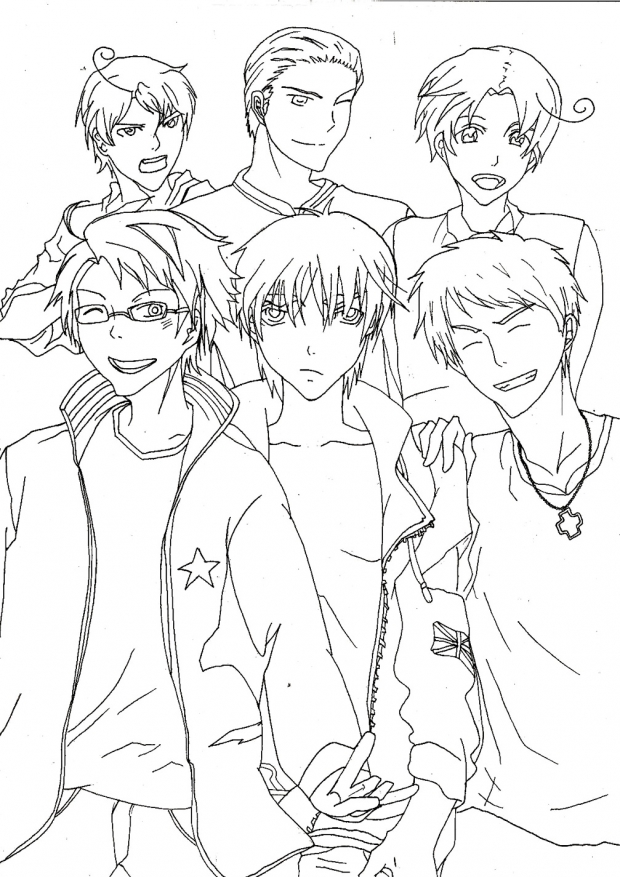 Hetalia line art