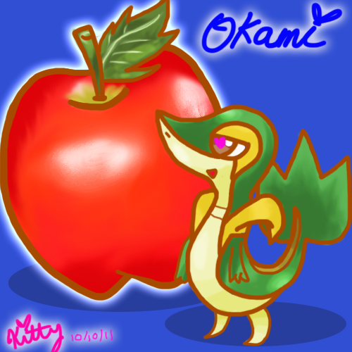 Snivy Loves Apples