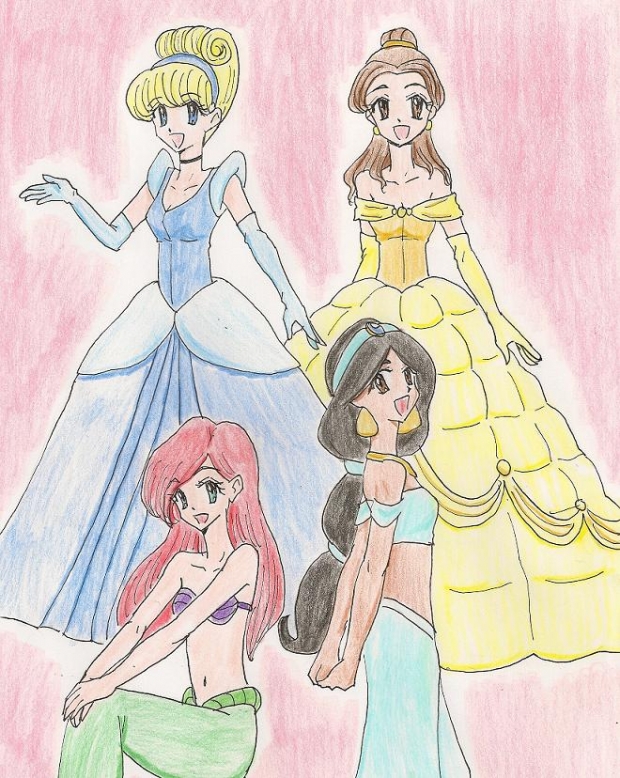 For Darknessdancer: Disney Princesses