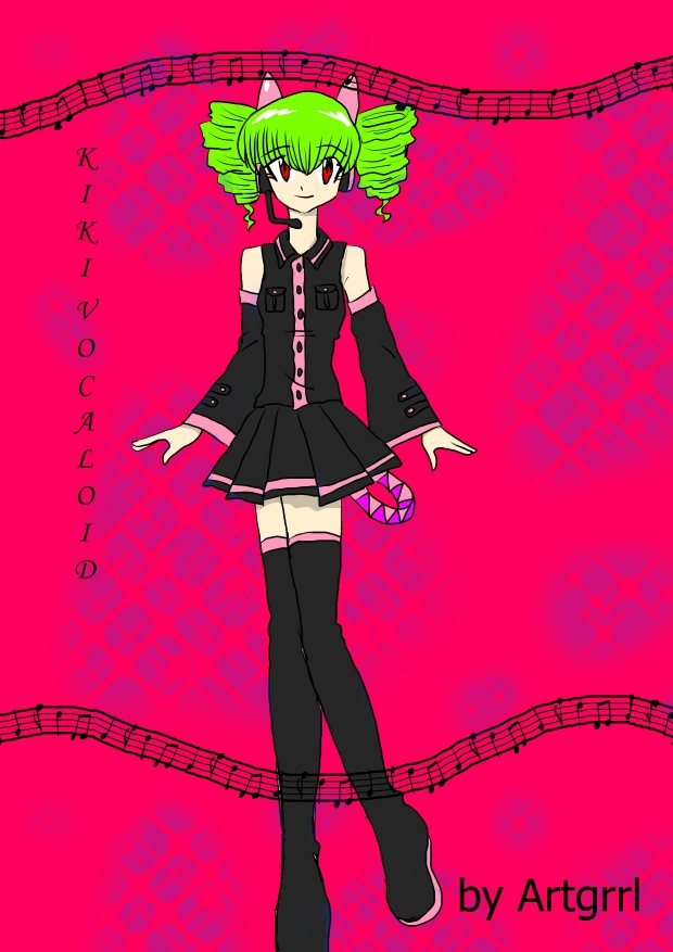 Kiki as Vocaloid Teto