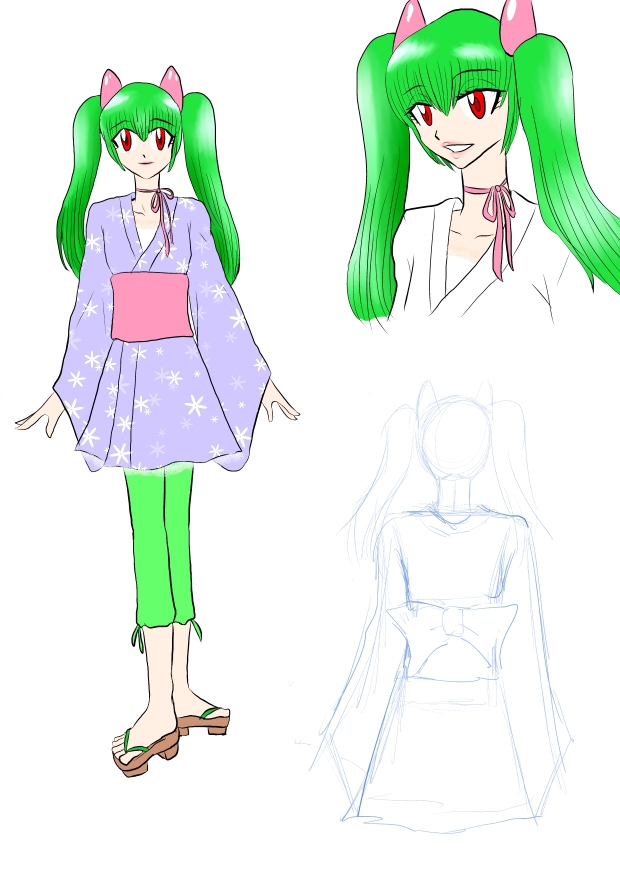 Kiki's Kimono colored part 2