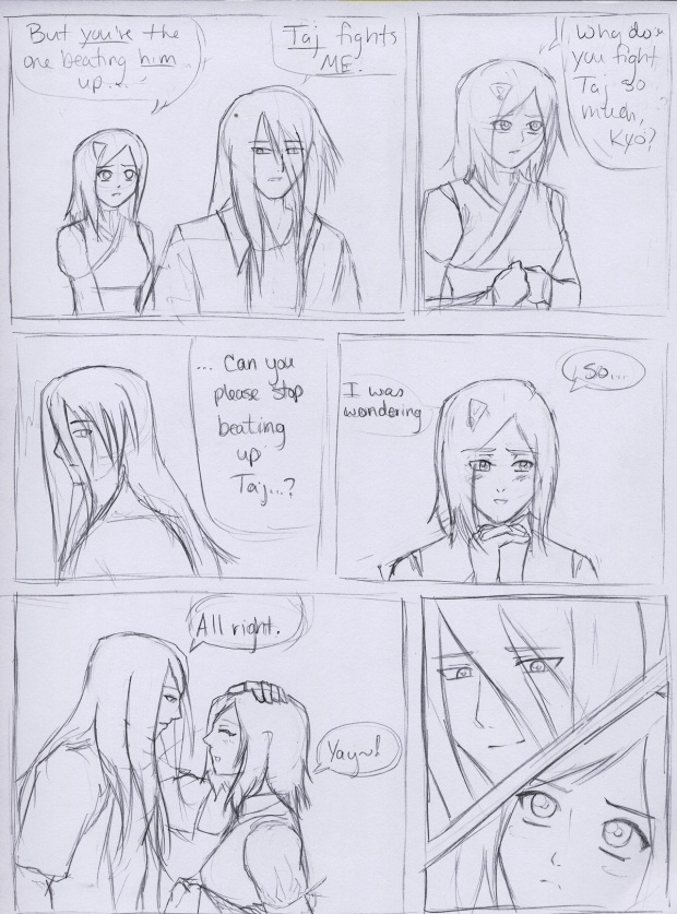 Manga sketch-Kyo and Kaira