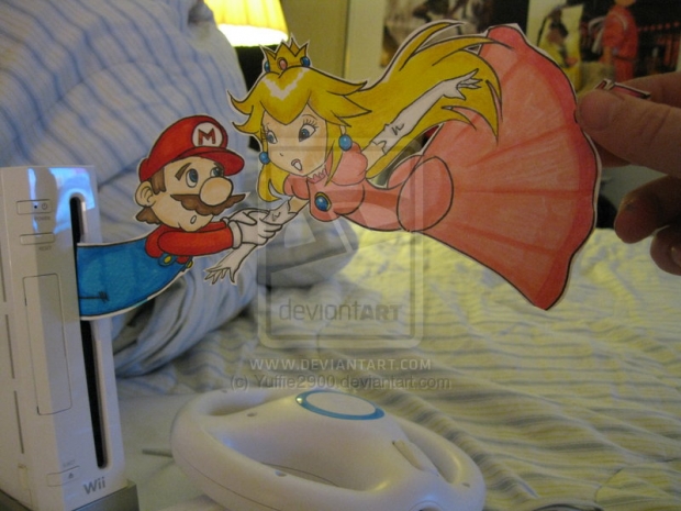 Mario and Peach :Paper Kids: