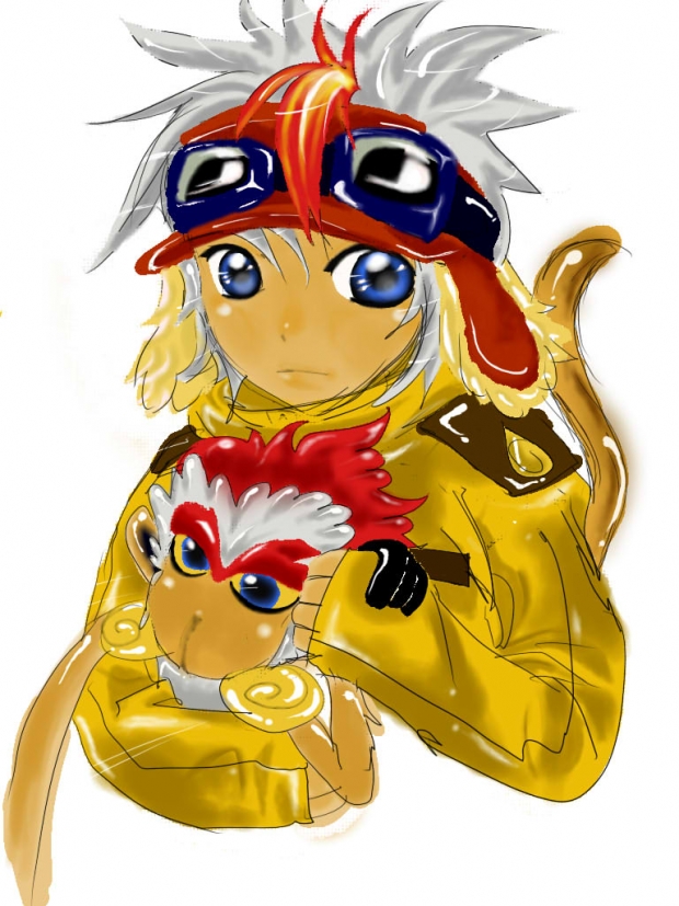 troy the infernape_chibi version