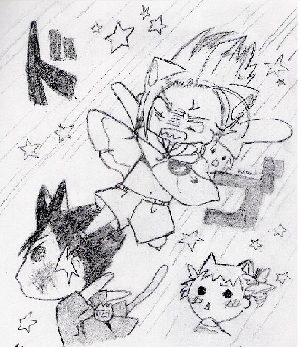 Nice kick kazune-kun!