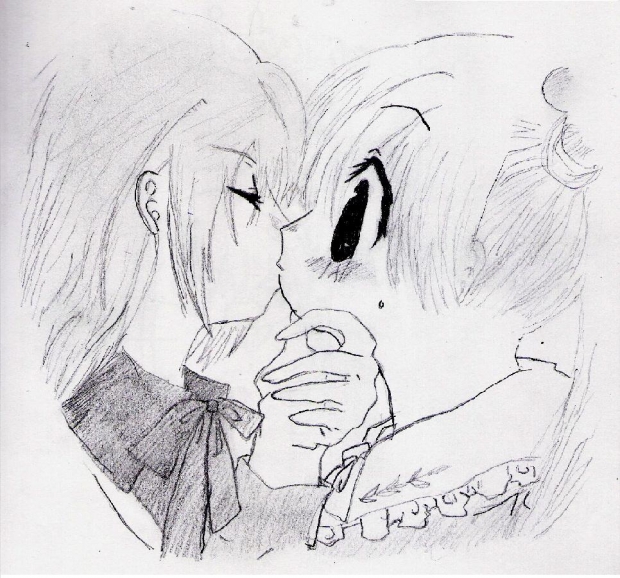 Karin's first kiss!!<3