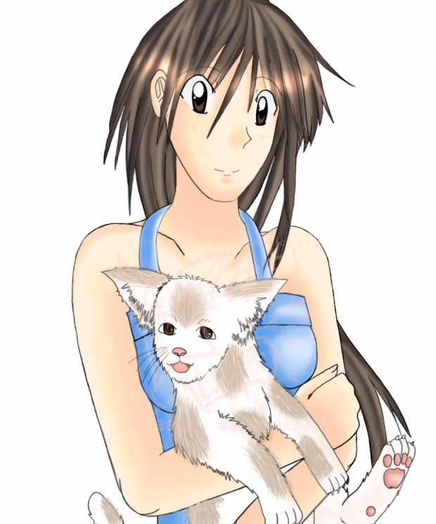 Sayaka and her Cat