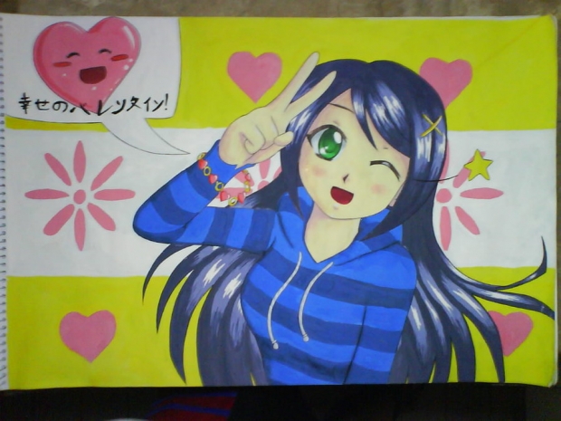 valentine anime girl