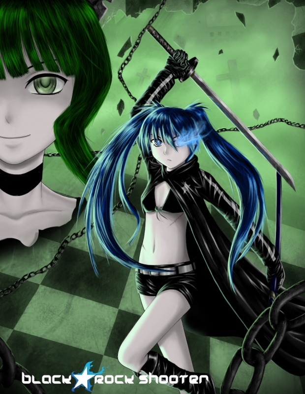 black rock shooter fan art