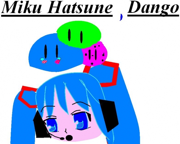 Dango + Hatsune Miku