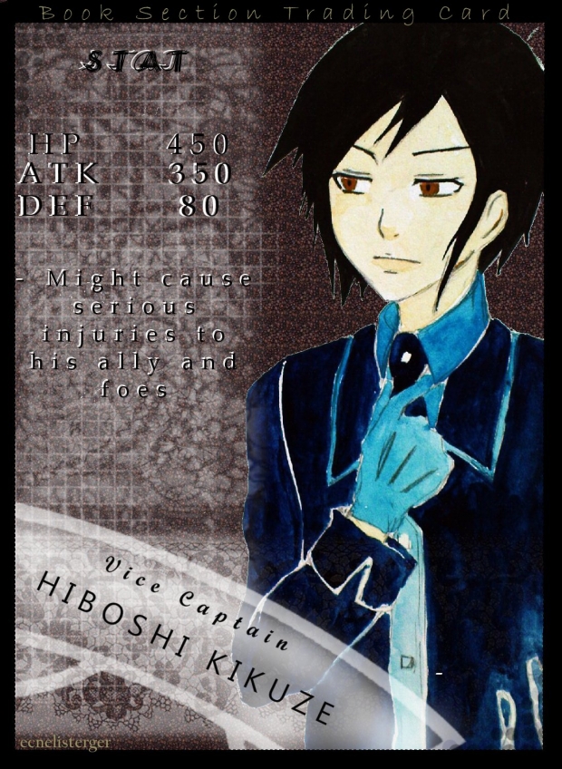 Book Section Trading Card - Hiboshi Kikuze