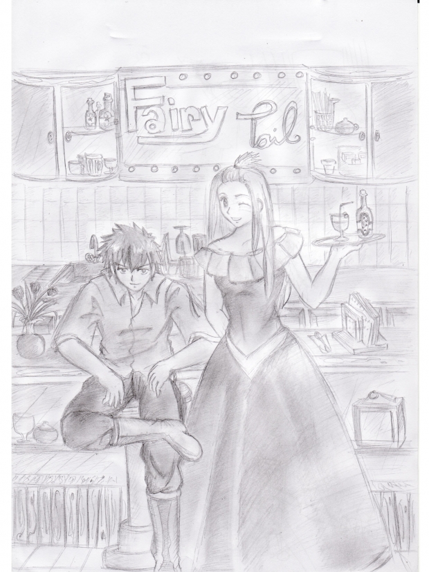 Fairy Tail's Gray Full buster n Mirajane...