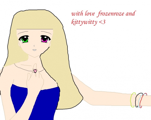 the girl with the heart necklace