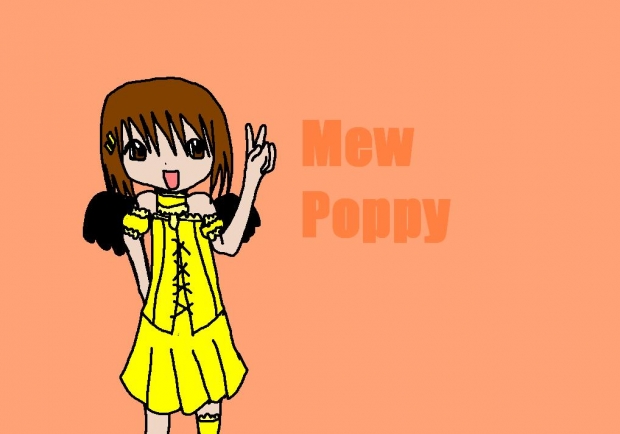 Mew Poppy - Art Trade with mewmewpudding