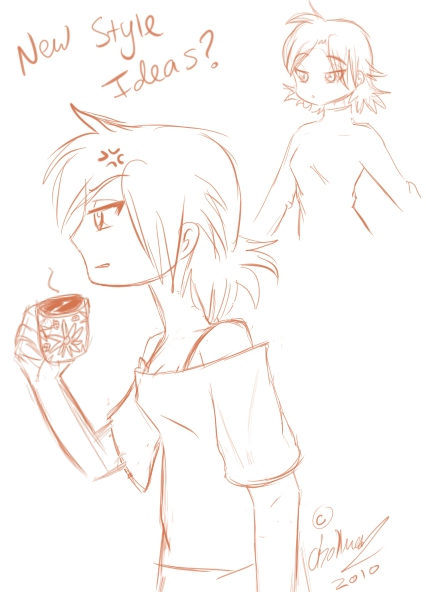 OC in Lucky Star style