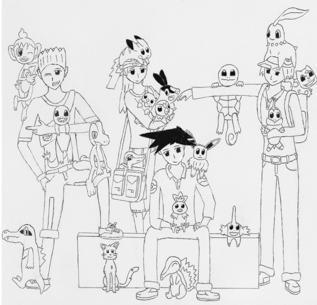 My OCs and Pokemons!!