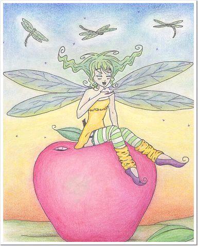 Colored Apple Girl