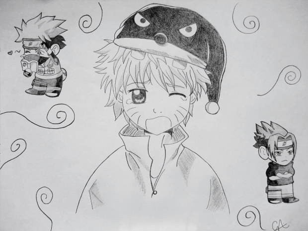 Naruto, Kakashi & Sasuke