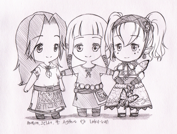 Malon, Zelda, & Agitha