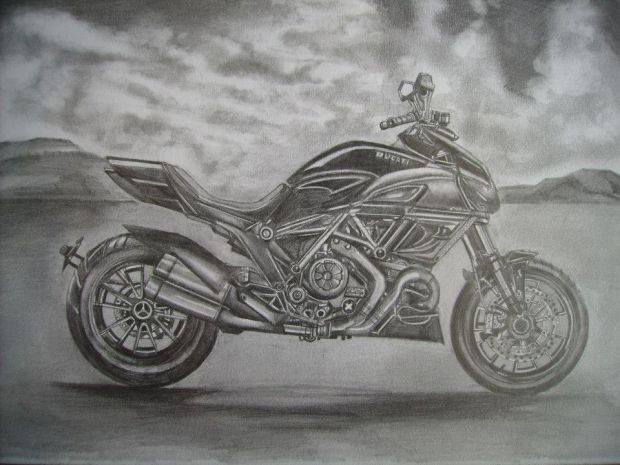 Motorbike Drawing 1