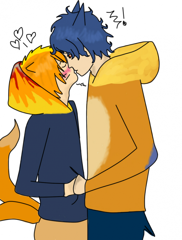 Fire and water (le arty yaoi tradey)