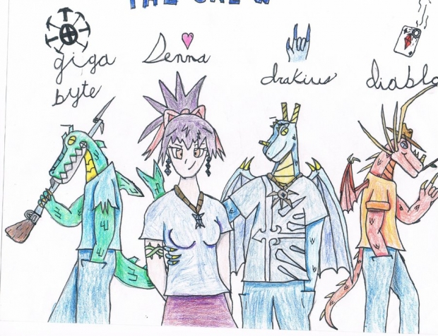 senna with my "D" crew