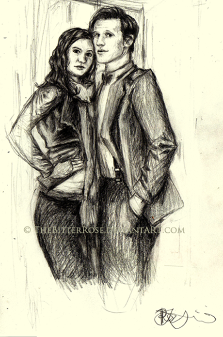 Amy and the Doctor sketch