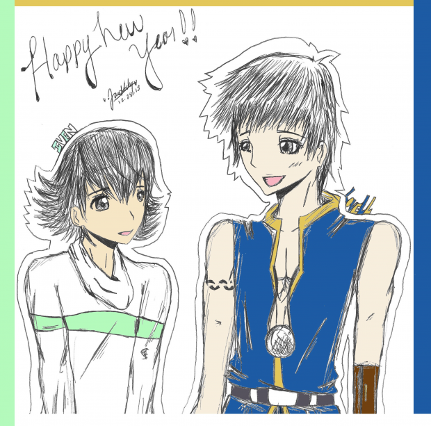 [ss fanart 2013 OC's iven and lovell.]