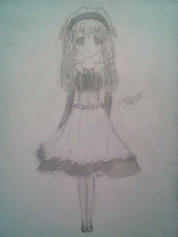 Raisu tries to draw a Maid Lolita!!