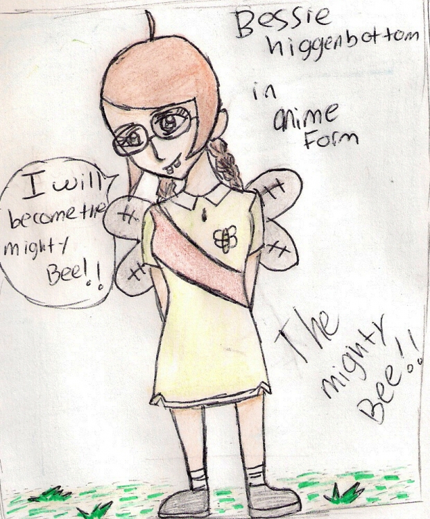 bessie higgibottom in anime form(the mighty bee)