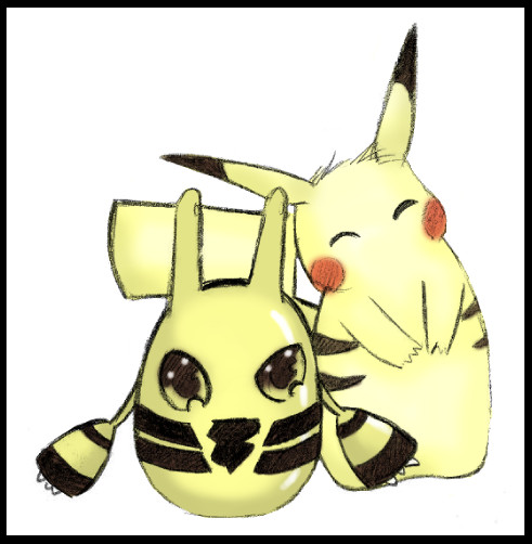 Elekid and Pikachu