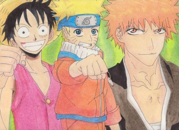 Luffy, Naruto & Ichigo