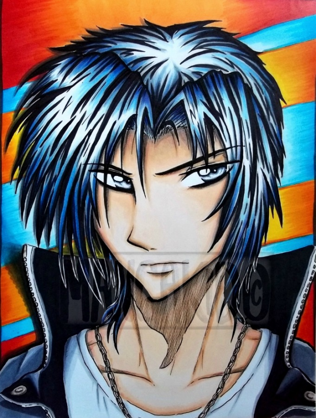 Kaji w/ Blue Hair???