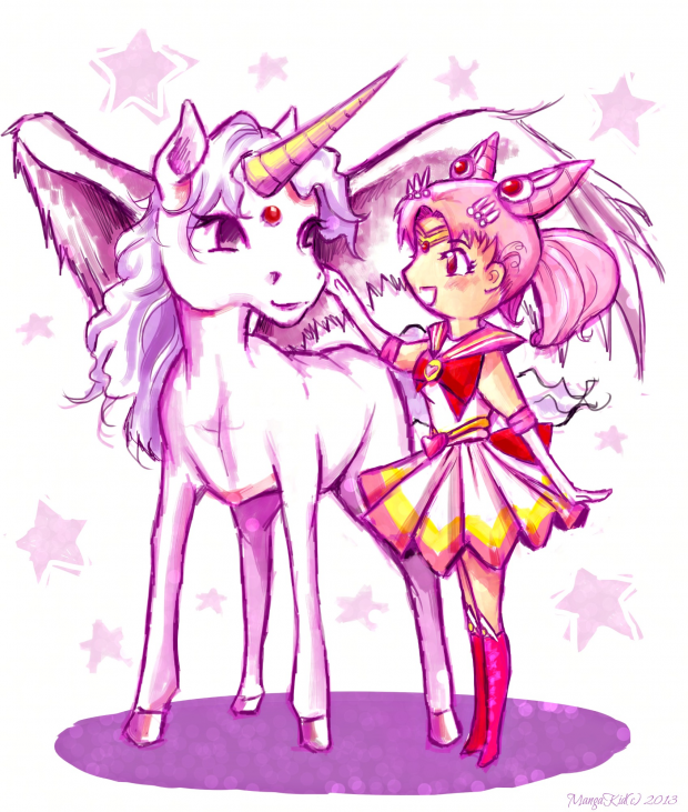 Chibi Moon and Unicorn~