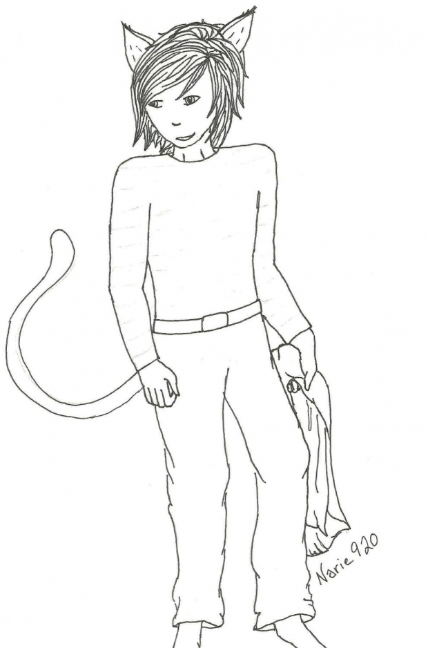 Cat Boy Lineart