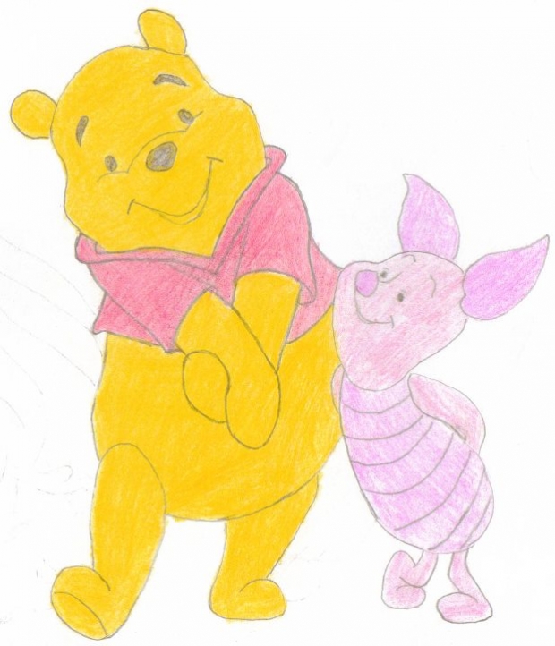 Pooh bear and piglet