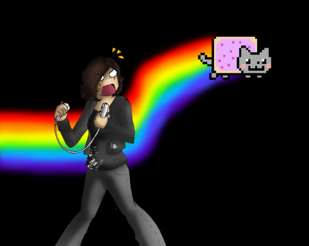 The nyan cat invides your wii