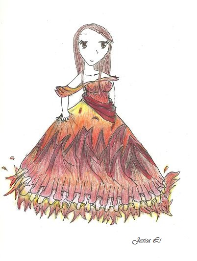 Katniss Everdeen-interview dress