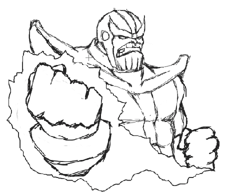 Thanos T-Shirt Design Preview